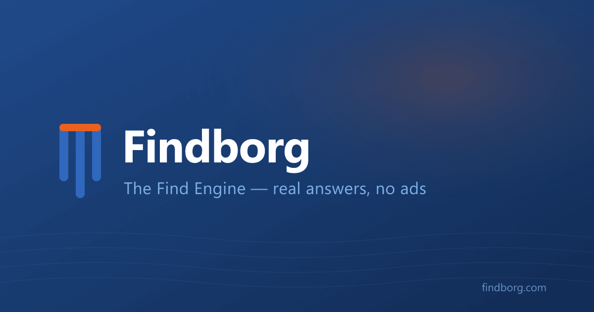 Findborg – an ad-free find engine with community, AI, and real web results
